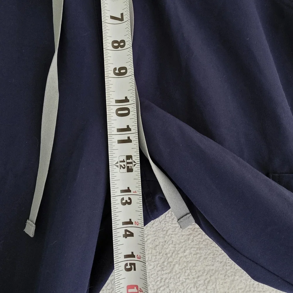 FIGS Scrub Pants Navy Blue L Technical Collection Drawstring Pockets